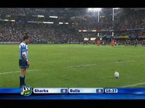 Includes official live player and team stats. Bulls vs Sharks Tries May 17 2009 - YouTube