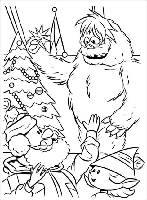 Color the red nosed reindeer recognized popularly as rudolph who from coloring pages of rudolph and santa. Yeti Coloring Pages at GetColorings.com | Free printable ...