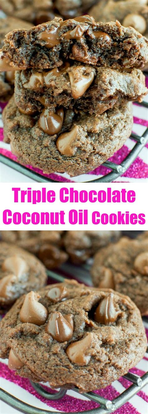 I love snowball cookies, they look so appealing with all that fluffy powdered sugar coating. Triple Chocolate Coconut Oil Cookies - Back for Seconds