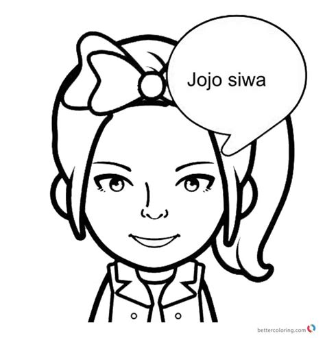 Since jojo siwa so popular with our young readers, we decided to get you all a small but substantial collection of free printable jojo siwa coloring pages. Jojo Siwa Coloring Pages Cute Simle - Free Printable Coloring Pages