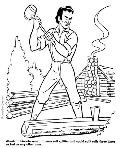 He was the first president to be assassinated. Log Cabin Coloring Pages - Coloring Home