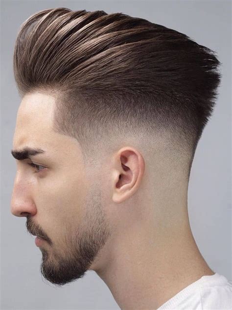 1.5 short quiff with tapered sides. 14 Back Fade Hairstyle - Smart & Charming Look | Men's ...