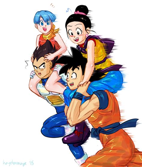 This dragon ball z fan art contains anime, comic book, manga, and cartoon. Pin en "Goku y Milk" "Bulma y Vegeta"