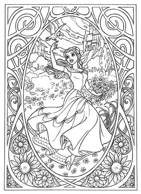 As the trend for grown up coloring pages continue, i will bring more for you over the. Get This Adult Coloring Pages Disney Disney Belle Coloring ...