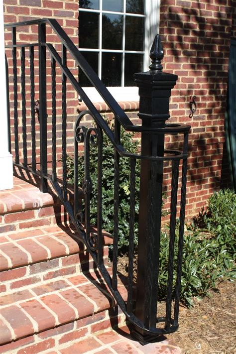 The difference between stairway handrail and railing. Exterior Railings - Antietam Iron Works in 2020 | Exterior ...