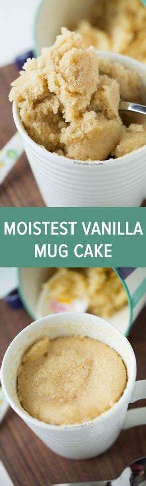 I don't need to get into a chemistry lesson here but this the basis of making any cake from scratch. The moistest very vanilla mug cake is like a fluffy ...