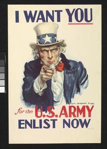 Him out of no where. I Want You for the US Army - Enlist Now | Imperial War Museums