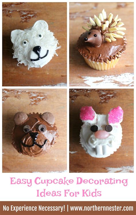 I love baking but the decorating isn't my strong point. Easy Cupcake Decorating Ideas For Kids - Northern Nester