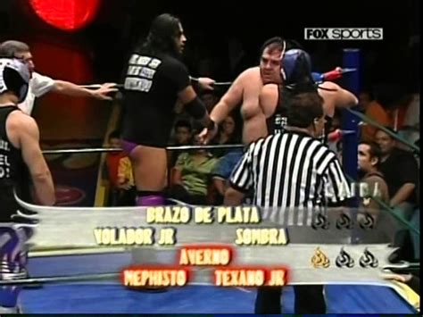 All brazo de plata & guerrero maya jr. CMLL: Brazo de Plata, Volador Jr., La Sombra vs. Averno ...