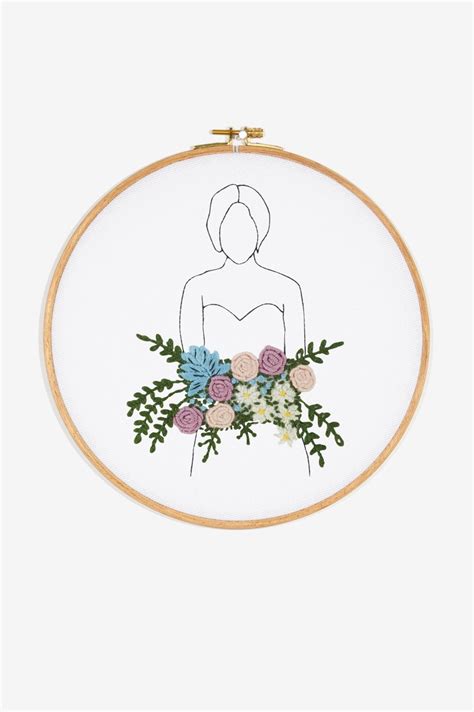 And to ensure that you've got the right thread to start, you can buy the colors directly from their site. Wildflowers girl - pattern - Free Embroidery Patterns - DMC