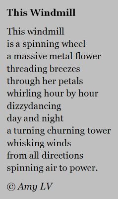 Poetry and lessons for children of all ages by amy ludwig vanderwater for classrooms or homeschools to teach literacy and writing workshop instruction. The Poem Farm: My Poem Writing Year #191 - This Windmill ...