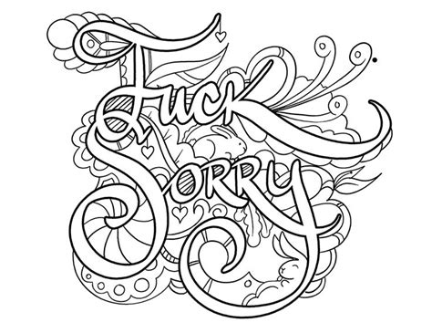 Here's another finished page for you to print off. Im Sorry Coloring Pages Printable Coloring Pages