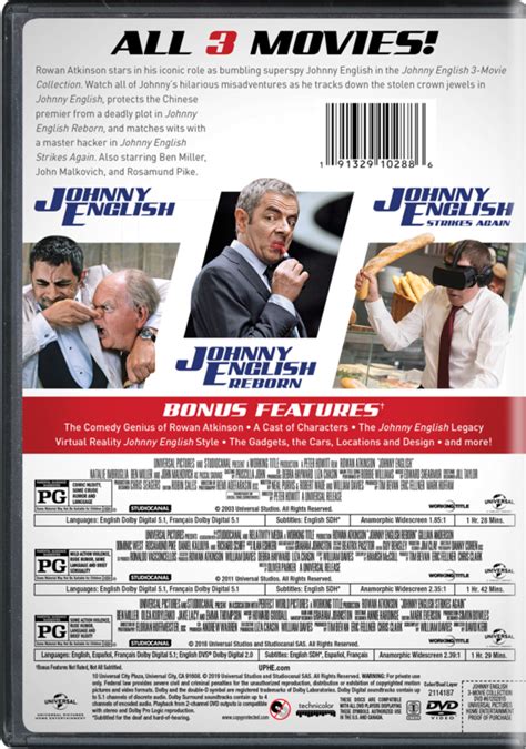 (5.0) stars out of 5 stars 1 ratings, based on 1 reviews. Johnny English: 3-Movie Collection | Own & Watch Johnny ...