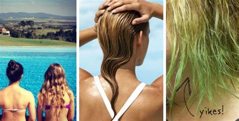 This metal is found in most pools, and when it is oxidized by chlorine, it binds to the proteins in your hair strands, turning it green. 58 HQ Photos Why Does Chlorine Turn Blonde Hair Green : Is ...