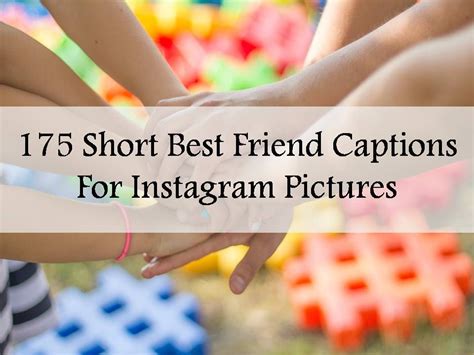 These friendship quotes show how special great friends truly are. Explore our collection of 175 Short Best Friend Captions ...