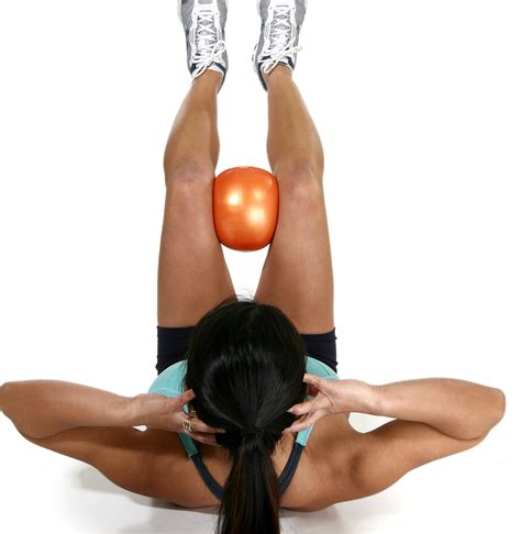 Workouts exercise (swiss) ball for pilates, yoga and fitness training. Crunch With A Ball | Tips From Town