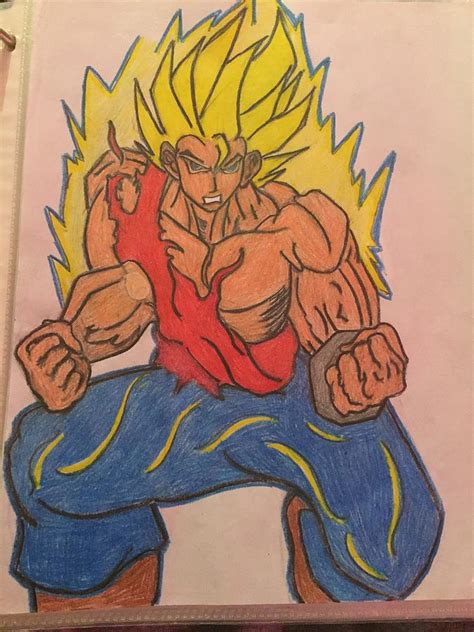 How to draw vegito from dragon ball z. Dragon Ball Z Drawing by Lamar Johnson