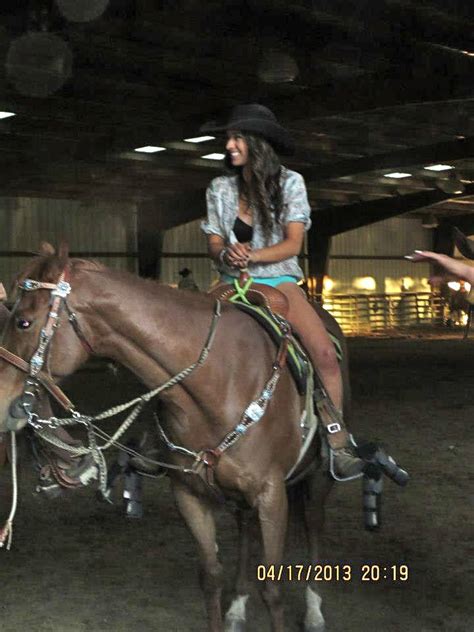 Badass girls riding on ratrods while nude. Megan Etcheberry from Rodeo Girls bikini barrel race in ...