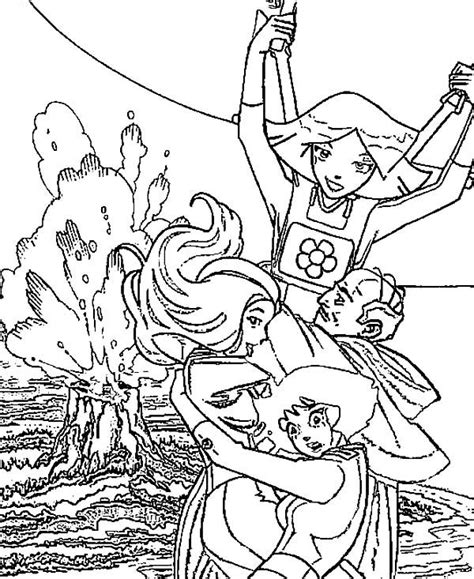 Write review questions about the 12 spies going into canaan on cutouts of grape clusters. Totall Spies Escape From Volcano Coloring Pages : Coloring ...