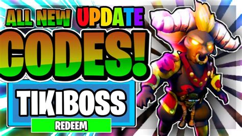 We did not find results for: ALL NEW SECRET *TIKI BOSS* UPDATE CODES! (2021) | Roblox ...