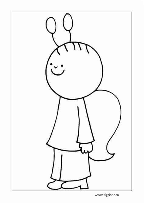 Cauti o plansa de colorat sau un desen de colorat cu animale buburuze? Plansa de colorat cu Egon carabusul din Bobita si Buburuza ...