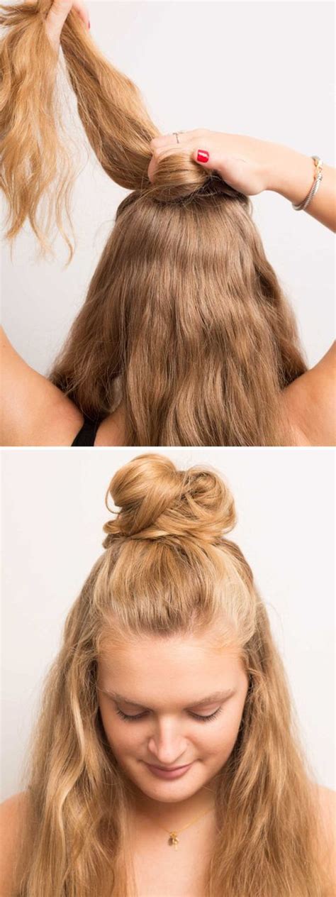 16 Half Bun Hairstyles for 2020 - How to Do a Half Bun ...