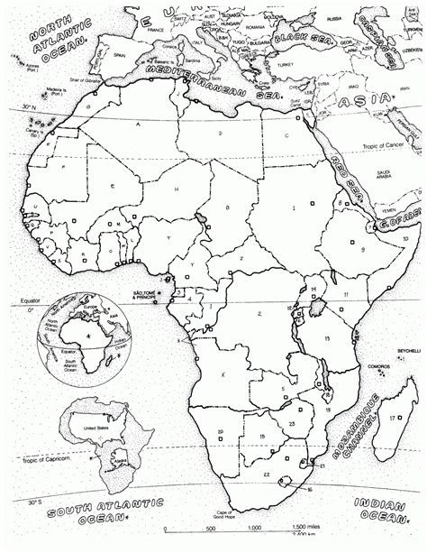 Each continent page instructs the student to color with a designated color. The Continent Of Africa Coloring Page - Coloring Home