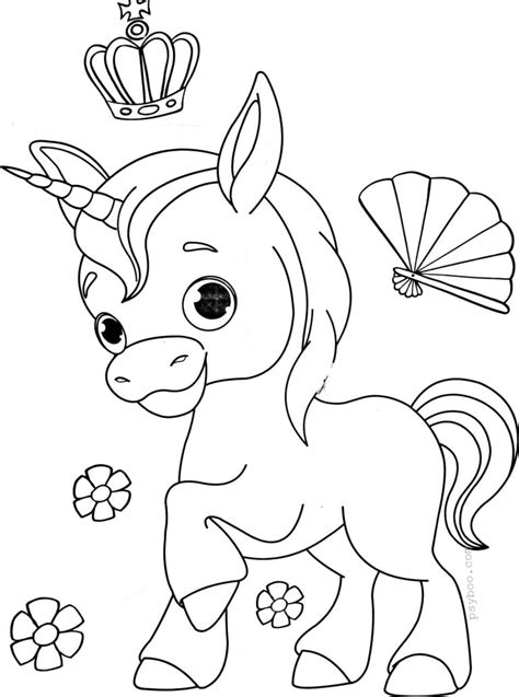 In this site you will find a lot of coloring pages in many kind of pictures. Fairy Little Unicorn Coloring Page for Girls ⋆ Free ...