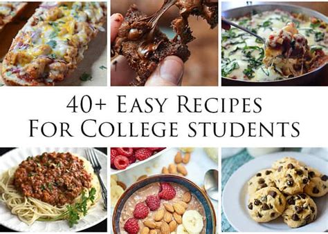 A handfull is perfect for a quick. 40+ Easy Recipes for College Students