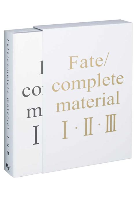 The collection features three eps released both physically and digitally that contain songs written and recorded for the band's fourth. 【KADOKAWA公式ショップ】Fate/complete material I・II・III: 本｜カドカワストア ...