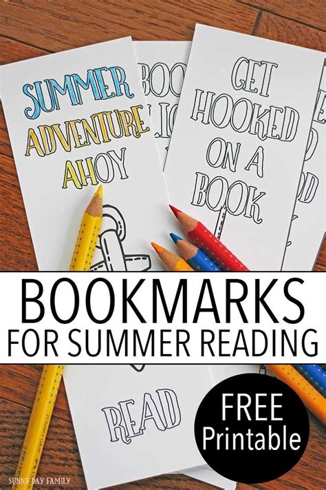 Summer esl printable picture dictionary worksheet for kids. 25 Summer Printables for Kids | Free printable bookmarks ...