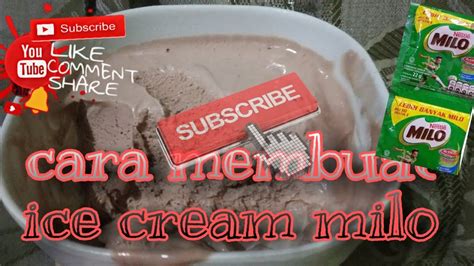 Jajanan atau makanan tersebut adalah ice cream, sebuah es yang memiliki tekstur lembut serta memiliki rasa khas sesuai selera anda. Cara membuat ice cream milo lembut - YouTube