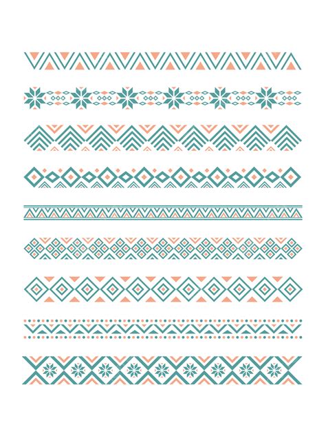 Ethnic Pattern Embroidery Vector Art PNG, Vector Embroidery Shading Ethnic Style Pattern, Easy