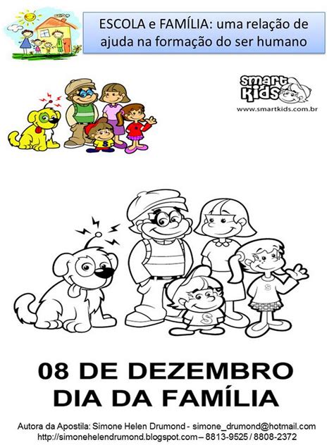 Leia a história clicando aqui. Simone Helen Drumond : Dia da Família (27 Atividades) - 8 de Dezembro