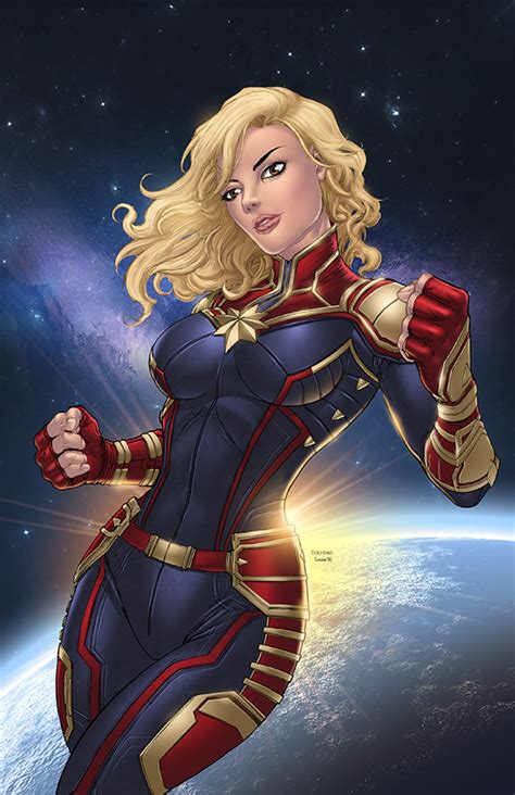 Marvel studios' captain marvel stars brie larson and is directed by the writing/directing. Captain Marvel by SeanE on @DeviantArt | Marvel desenhos ...