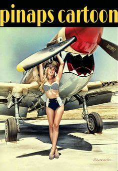 Beautiful 1940s pin up girl lying on the wing of an american fighter plane. Angela Ryan | PinUps | Pinterest | Pin up, Aviation and ...