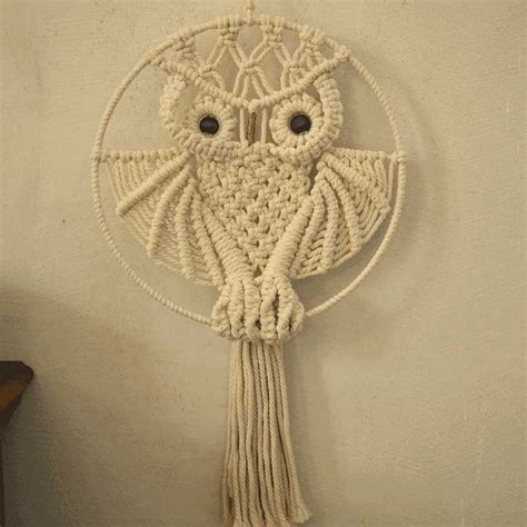 Big wall décor art and prints add a modern and trendy upgrade to every room. Buy Handmade Owl Wall Hanging Online | Curtain Wonderland
