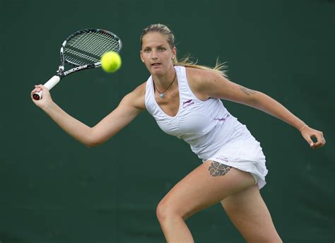 Karolina pliskova, the 6'1 czech tennis player competing at the us open shared photos of her in string bikinis which reveal her tattoos with her during the second round of the 2019 u.s. Karolina Pliskova on day one of the 2012 Wimbledon ...