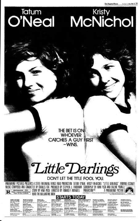 Nonton film little darlings (1980) subtitle indonesia streaming movie download gratis online. Little Darlings (1980) Cast and Crew, Trivia, Quotes ...