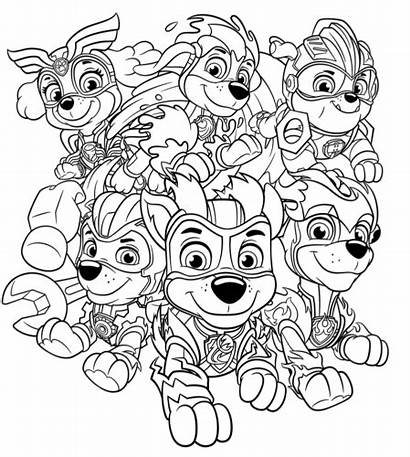 Paw Patrol Pups Mighty Coloring Charged Pup