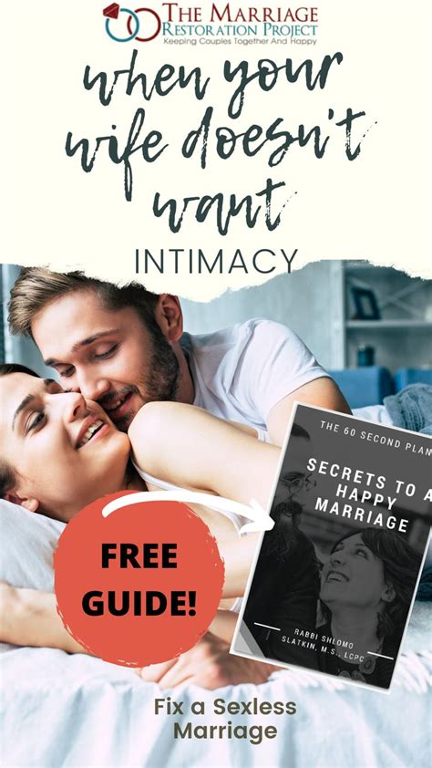 A sexless marriage can develop as a result of a wide variety of things, and the solution will of course depend on where the issue is stemming from. Fix a Sexless Marriage: When your Wife Doesn't Want ...