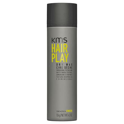 Hair wax is a thick hair styling product containing wax to help you give your hair a firm hold, shine and calm frizz. HAIRPLAY Dry Wax - KMS | CosmoProf