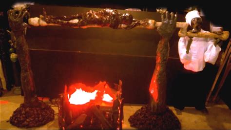 To be cooked in this way to roast a chicken; DIY Animated Halloween Roasting Spit Complete Build - YouTube