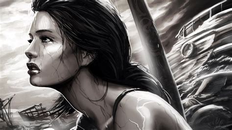 Tomb Raider, Lara Croft, Art, Full HD Wallpaper
