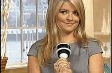 gif holly gifs hot askreddit animated willoughby presenter giphy tv bounce