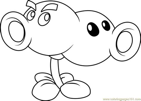 Search results for plants vs zombies. Split Pea Coloring Page for Kids - Free Plants vs. Zombies ...