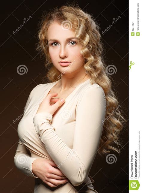 Fuck is a hard fuck that waits for the curly russian waitress. Lovely Model With Shiny Volume Curly Hair Stock Images ...