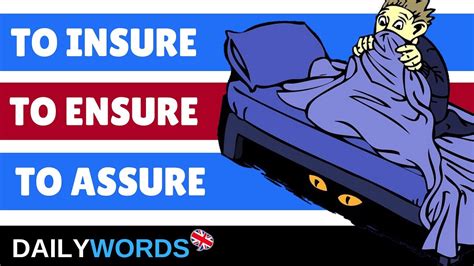 Listening to this conversation on car insurance, defensive driving classes, and ways people can reduce the cost of car insurance rates. IMPROVE Your ENGLISH Vocabulary: TO INSURE vs. TO ENSURE vs. TO ASSURE. - YouTube
