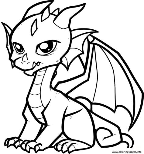 Cute dragon coloring pages easy. Fabulous Cute Dragon Coloring Pages Printable