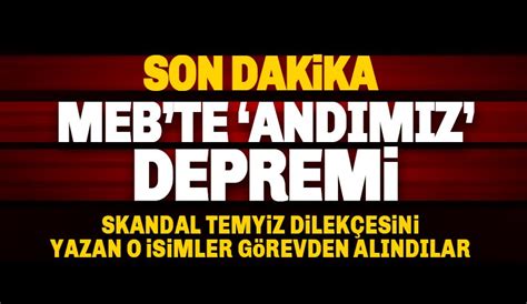 Millî eğitim bakanlığı ile ilgili sorularınızı yanıtlamak için buradayım. Son dakika: MEB'te Andımız depremi! O Skandal isimler ...